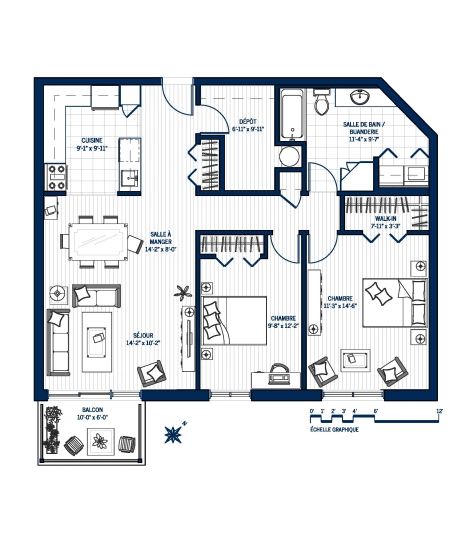 Plan Appartement 304
