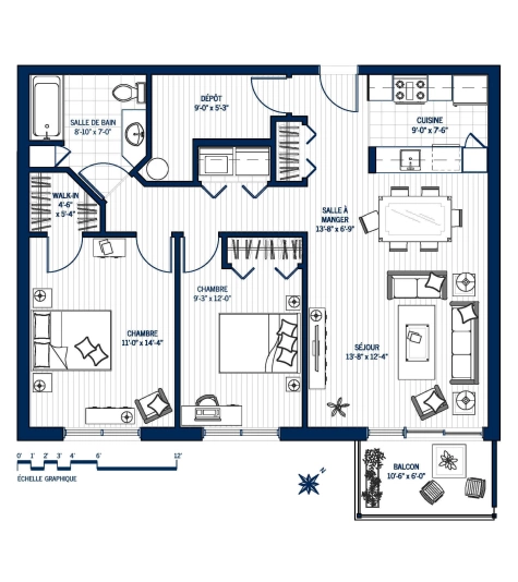 Plan Appartement 402