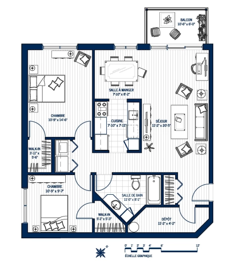 Plan Appartement 404