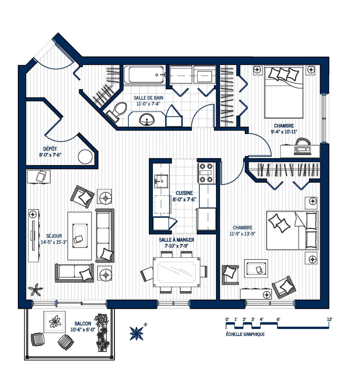 Plan Appartement 110