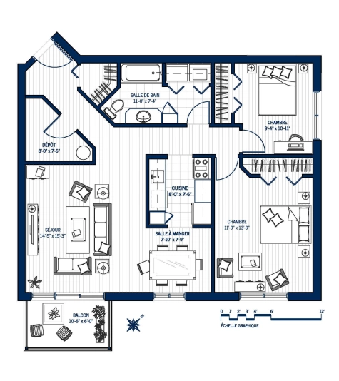 Plan Appartement 410