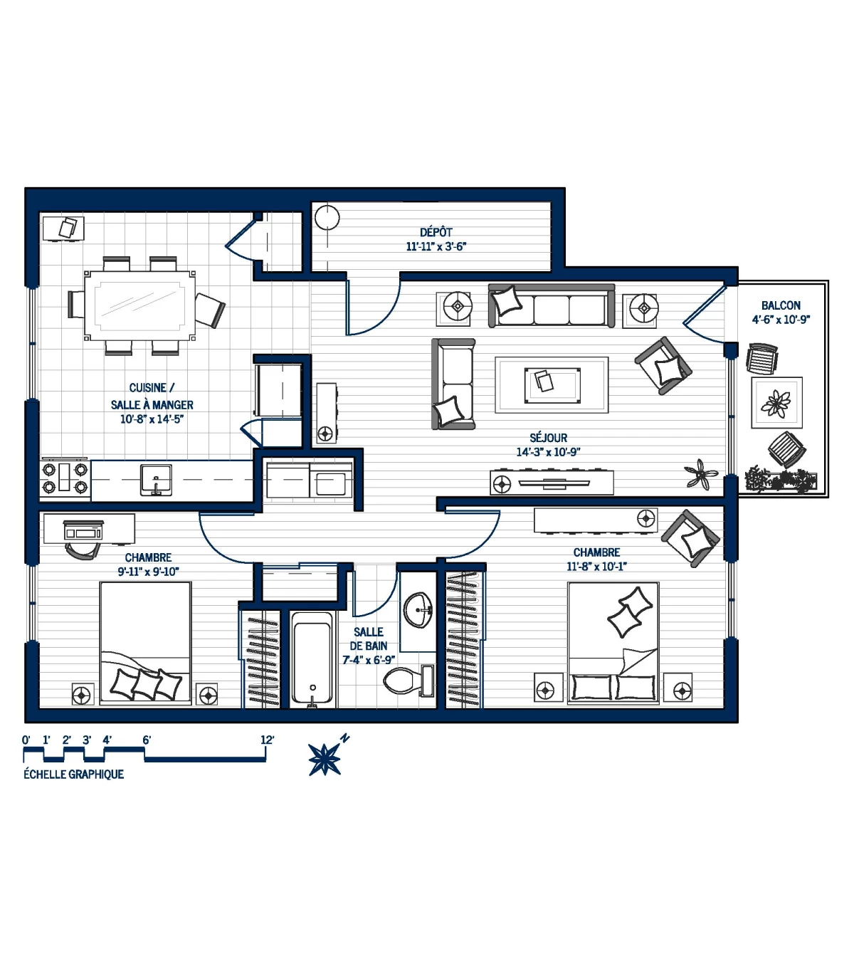 Plan Appartement 70