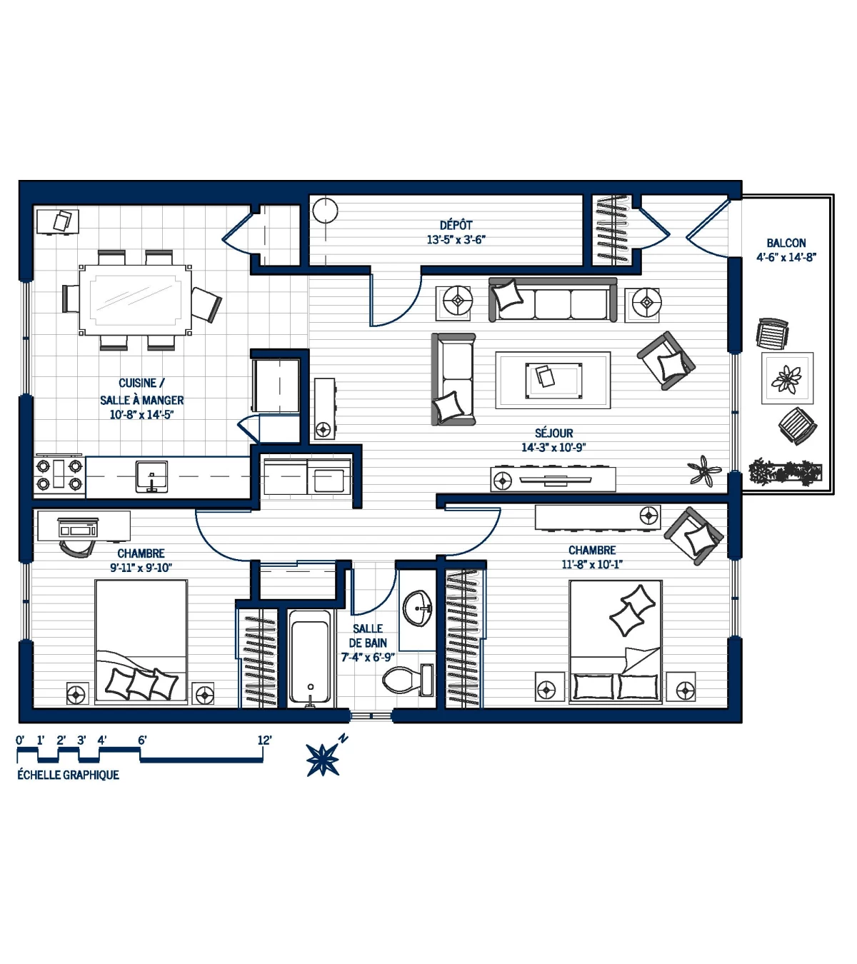 Plan Appartement 80