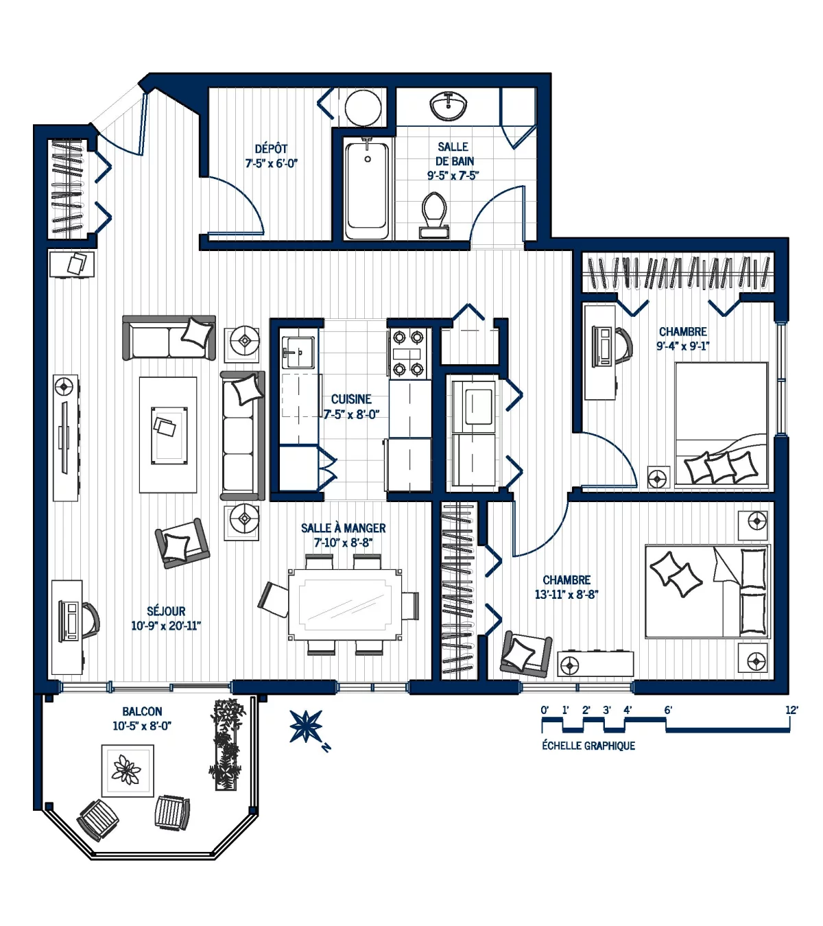 Plan Appartement 105