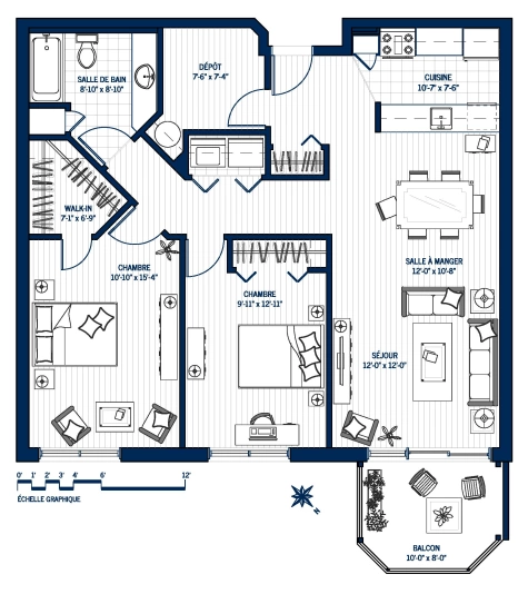 Plan Appartement 410