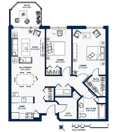Plan Appartement 410