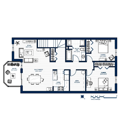 Plan Appartement D