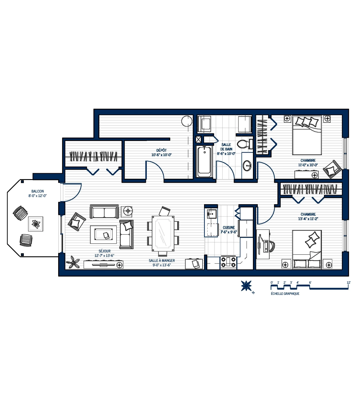 Plan Appartement F