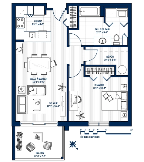 Plan Appartement 212