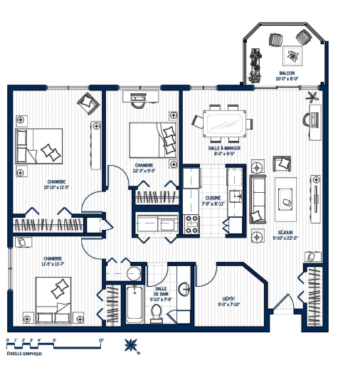 Plan Appartement 405