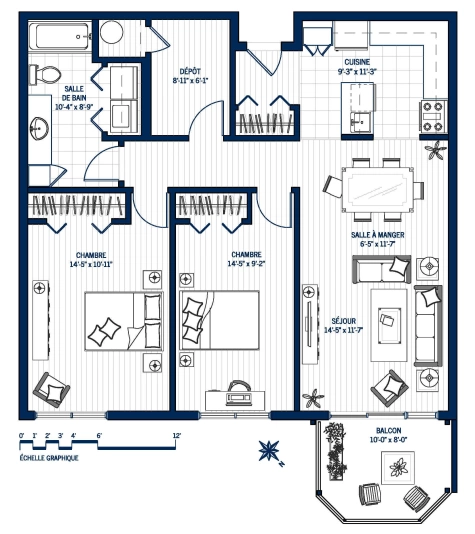 Plan Appartement 402