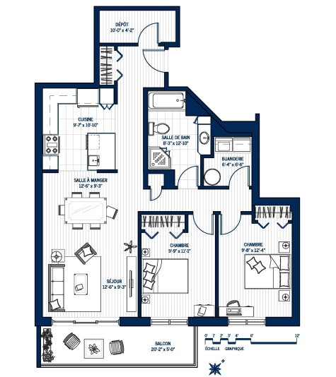 Plan Appartement 1008