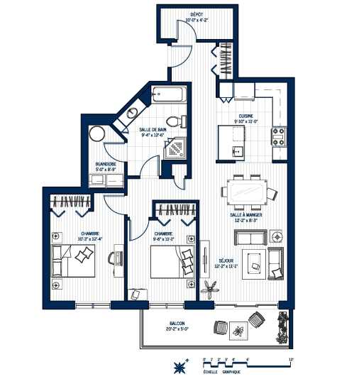Plan Appartement 709