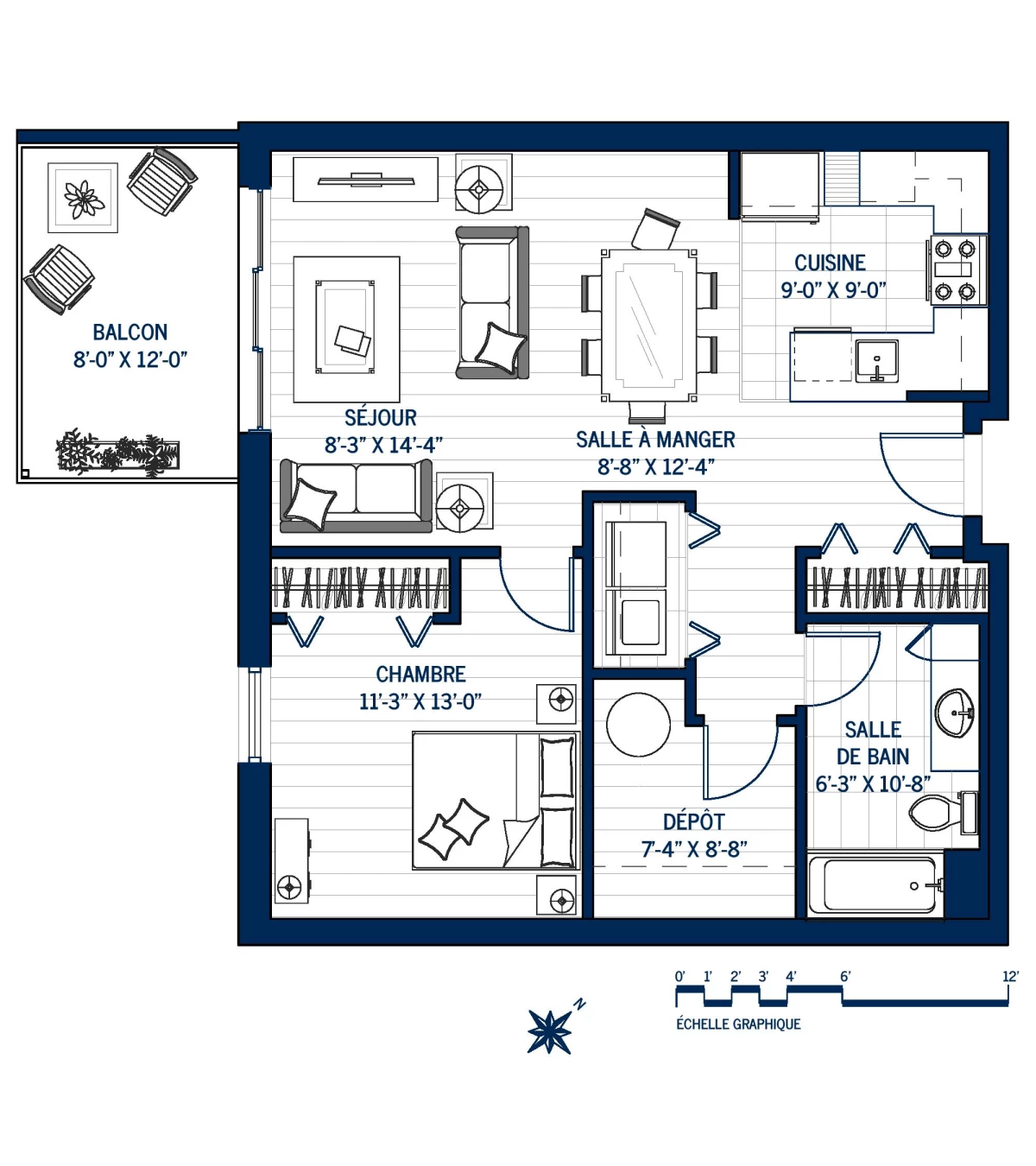 Plan Appartement 412