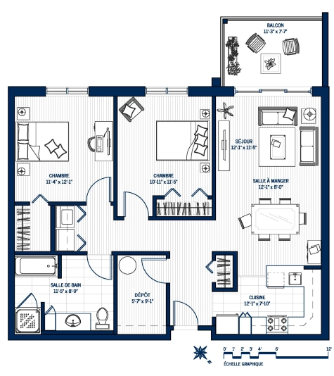 Plan Appartement 213