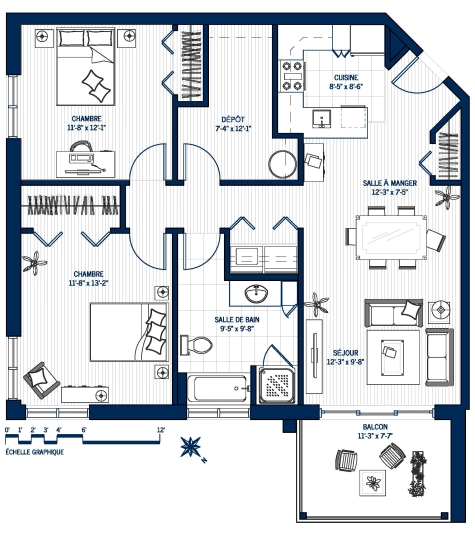 Plan Appartement 208