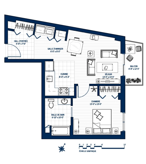 Plan Appartement B410
