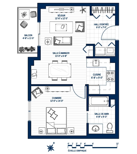 Plan Appartement B411