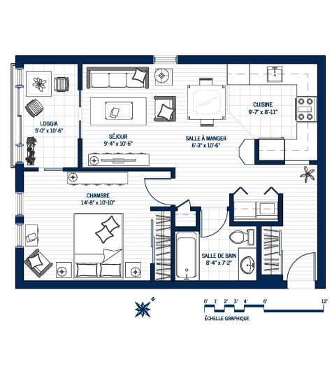 Plan Appartement B301