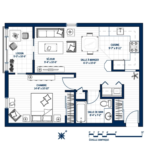 Plan Appartement B401