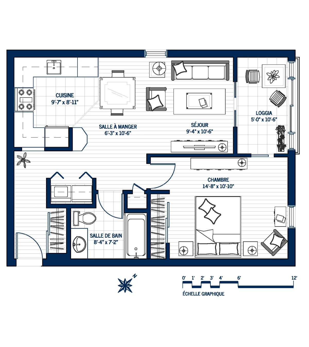 Plan Appartement B402