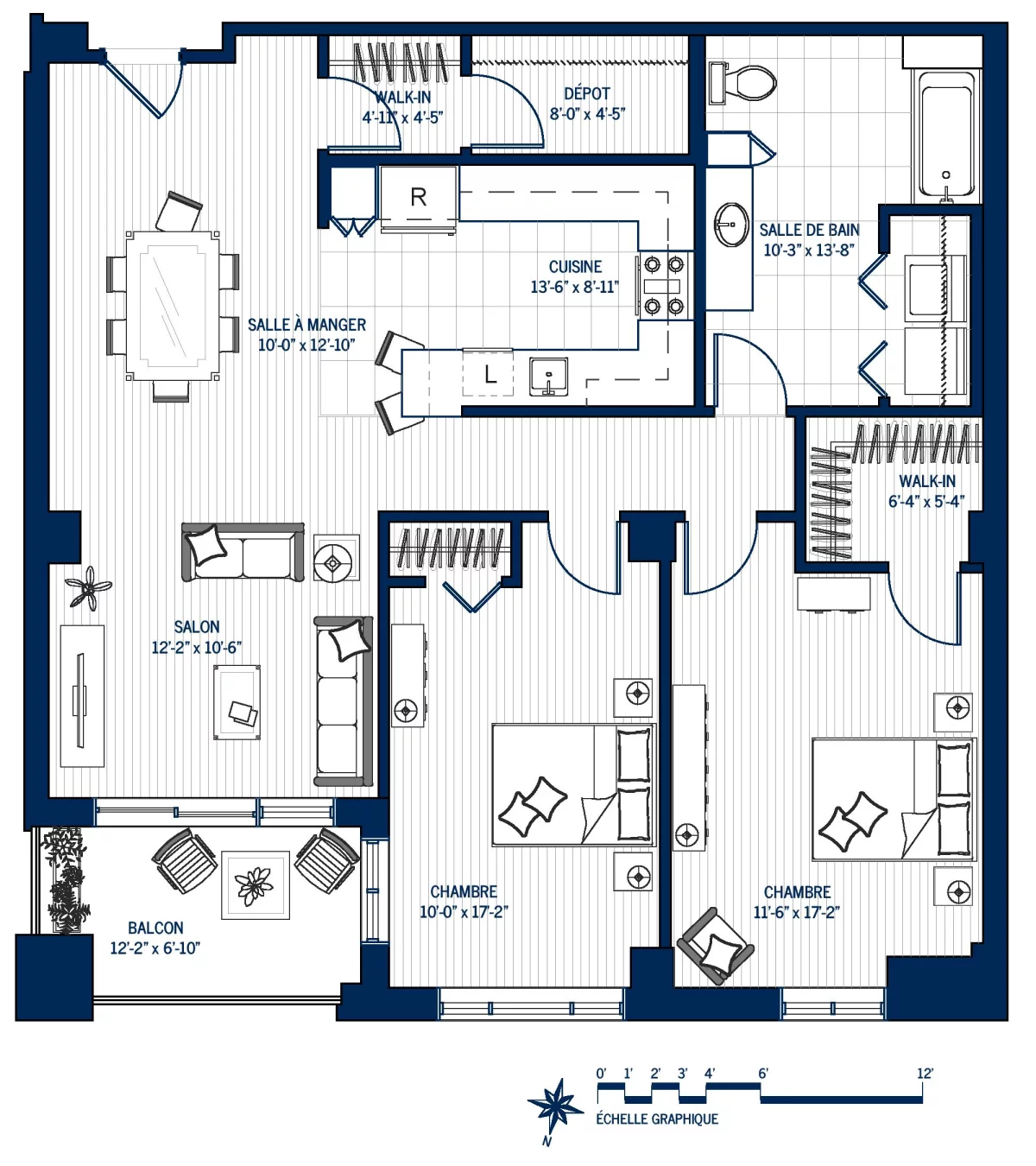 Plan Appartement haut de gamme 408