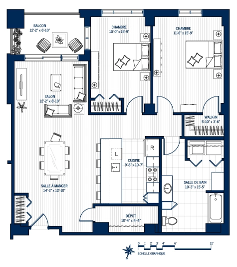 Plan Appartement 801