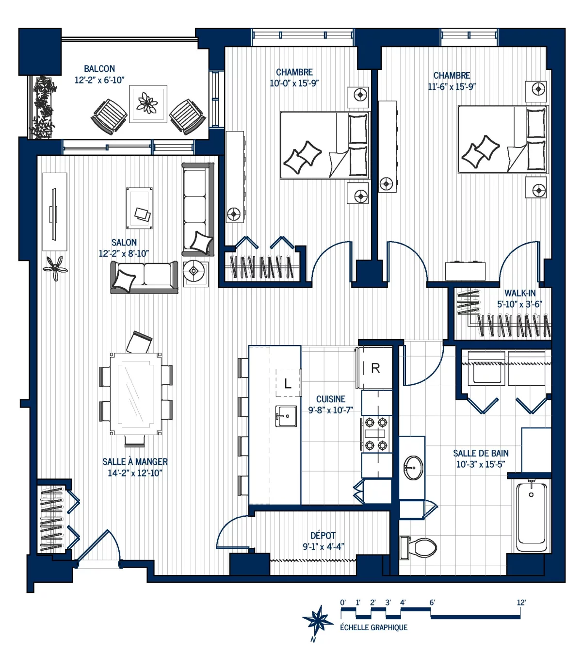 Plan Appartement haut de gamme 201