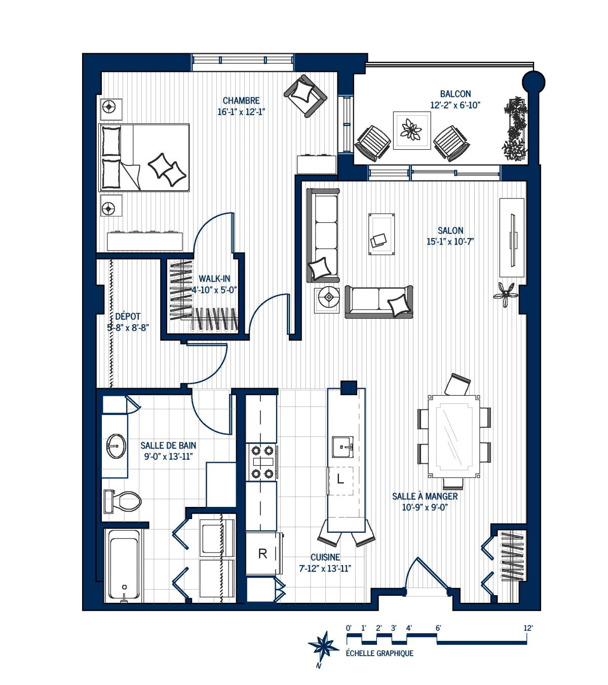 Plan Appartement haut de gamme 302