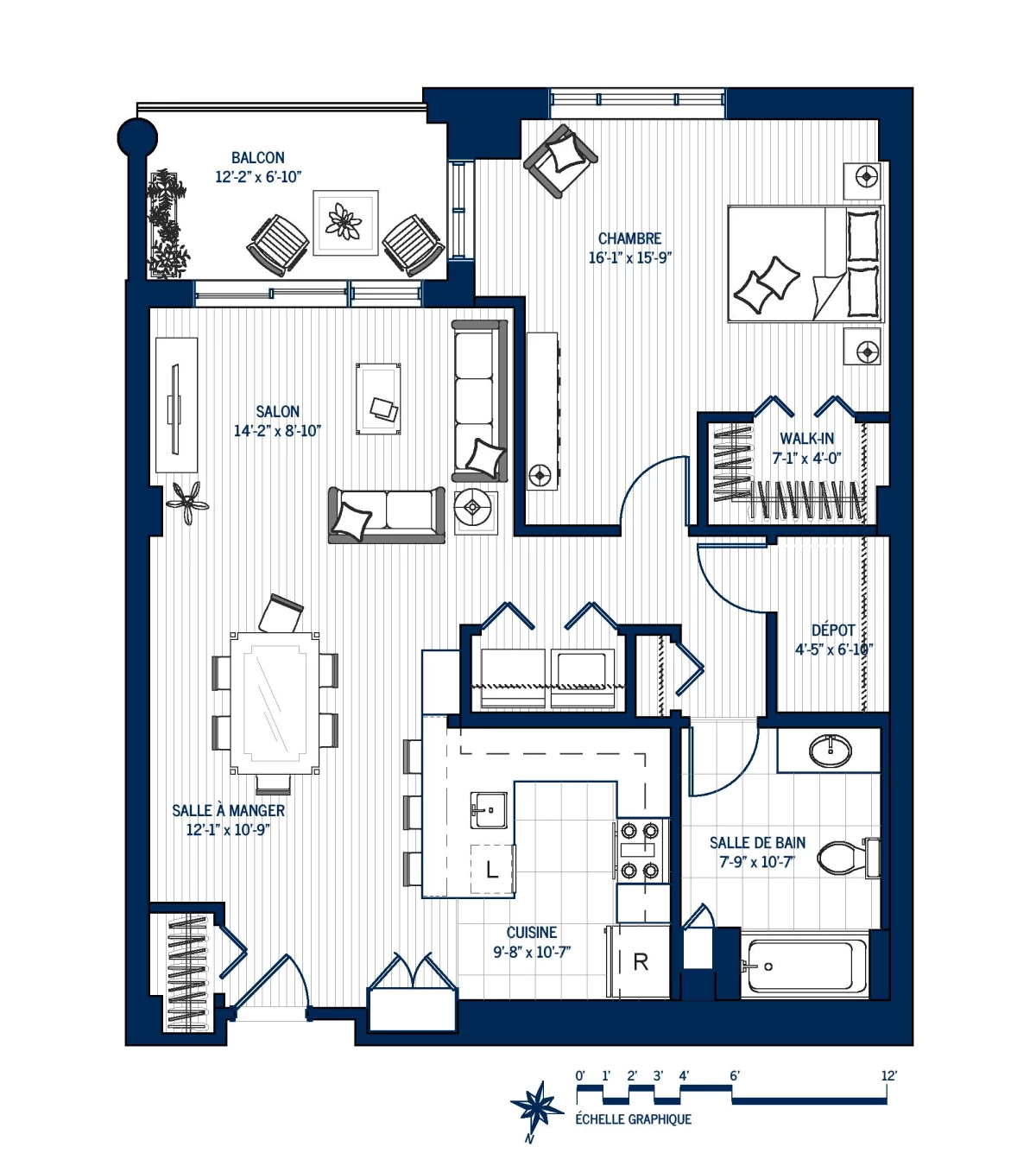 Plan Appartement haut de gamme 503