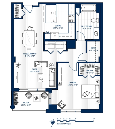 Plan Appartement haut de gamme 506
