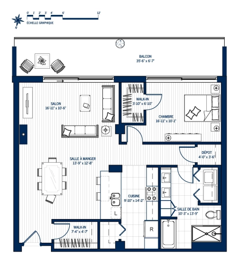 Plan Penthouse 902