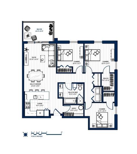 Plan Appartement 110