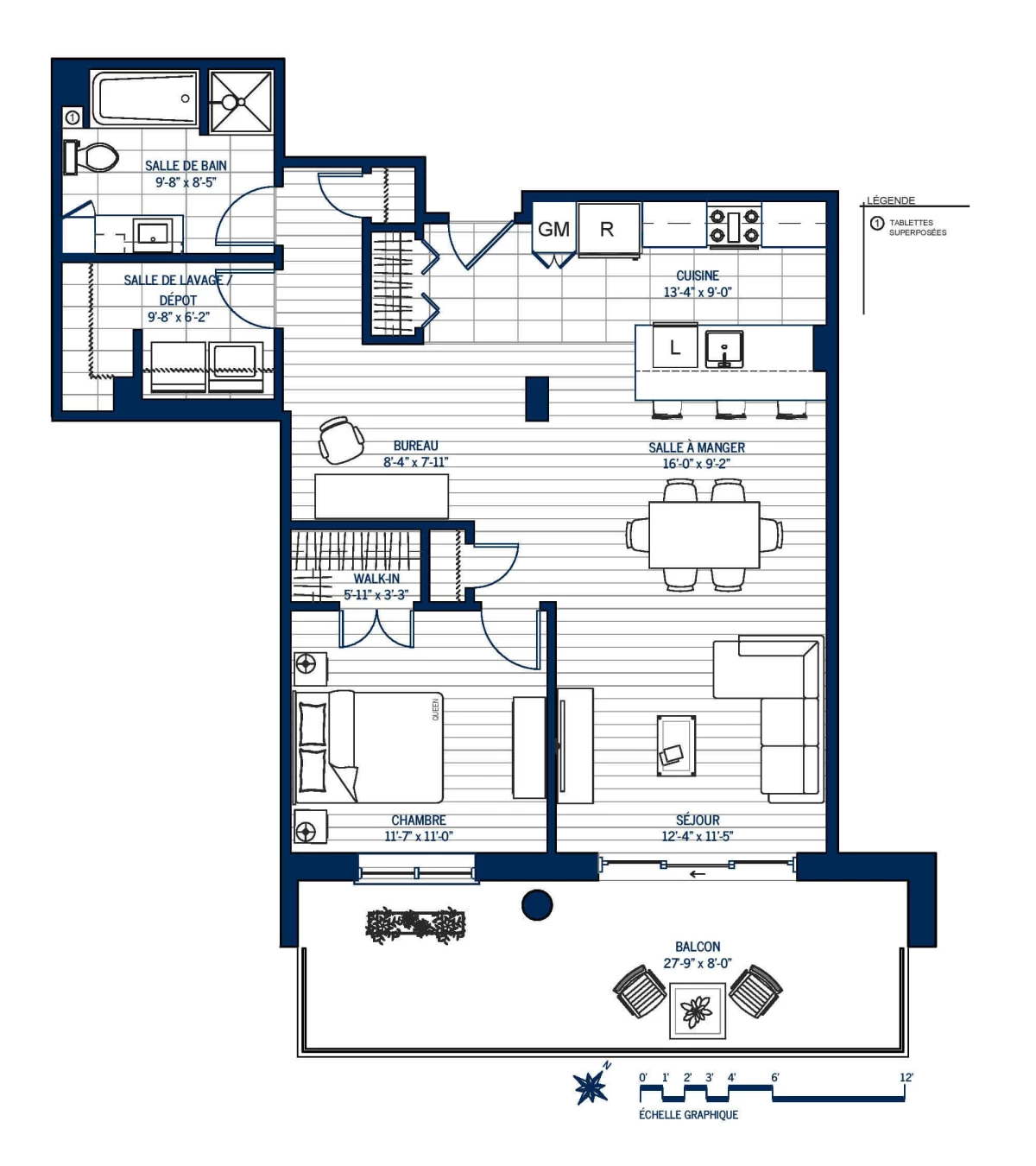 Plan Appartement haut de gamme 412