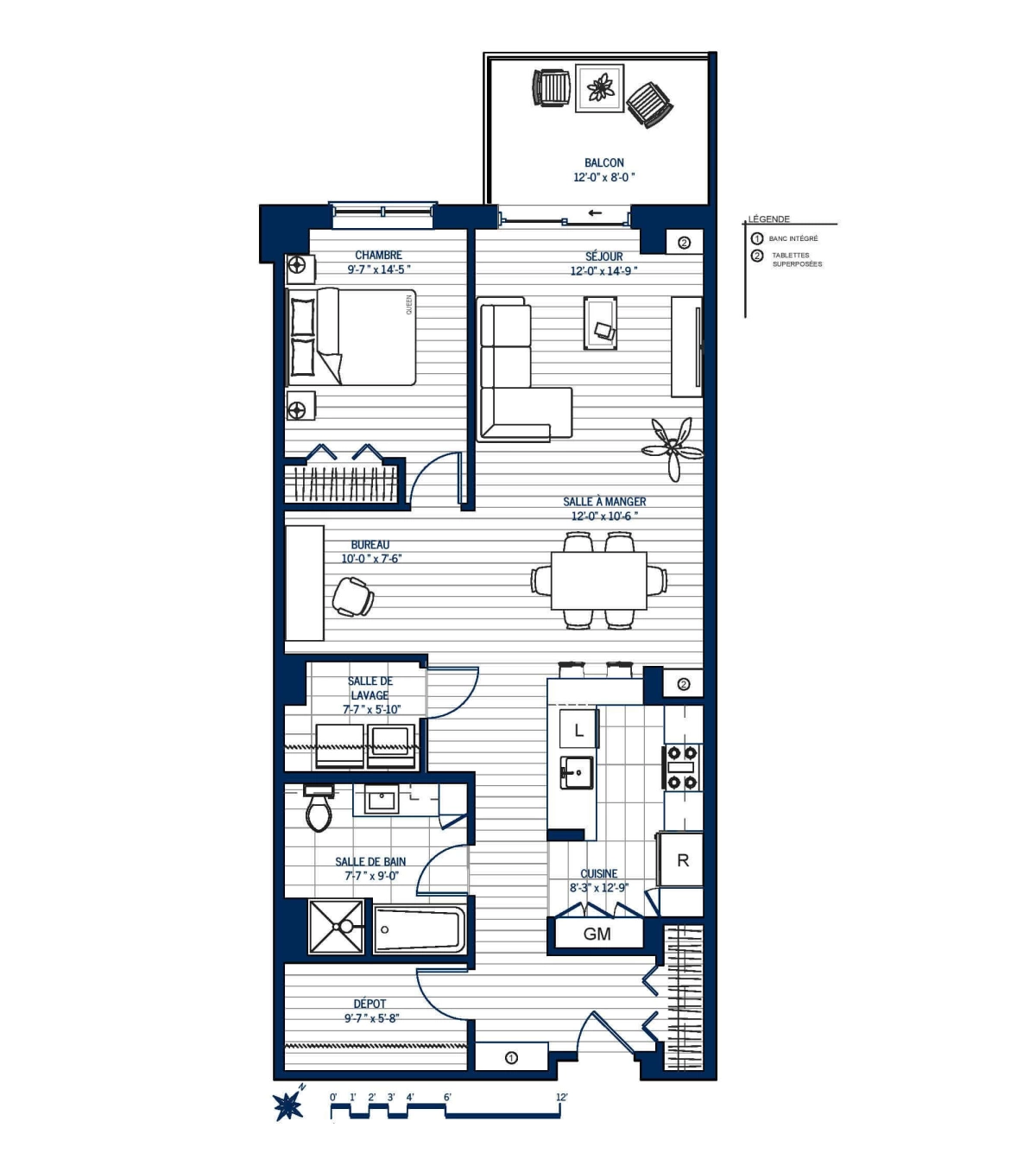 Plan Appartement haut de gamme 402