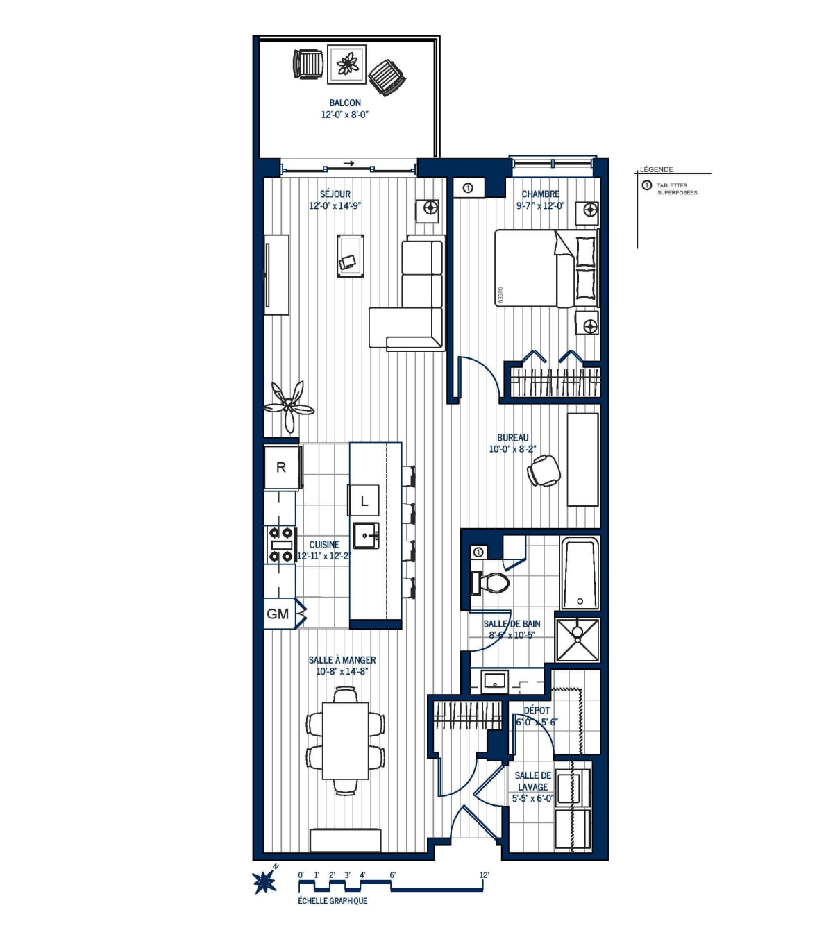 Plan Appartement haut de gamme 303