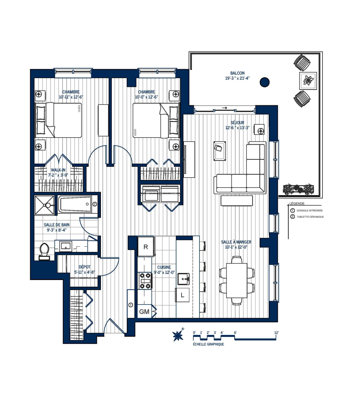 Plan Appartement haut de gamme 205