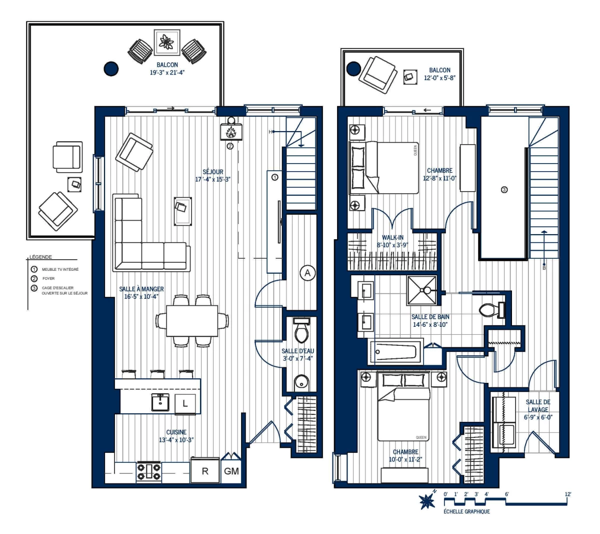 Plan Appartement haut de gamme 514