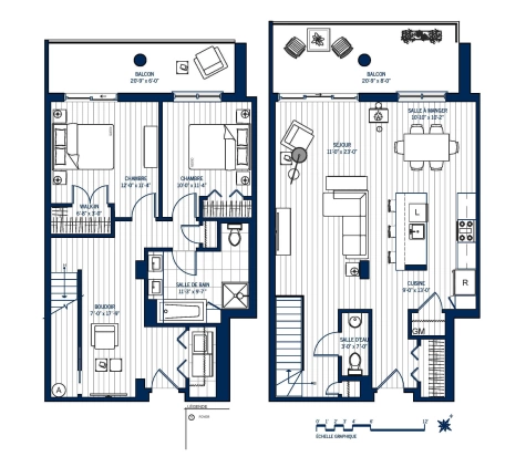 Plan Appartement haut de gamme 604