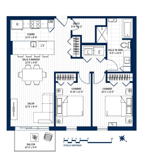 Plan Appartement 405