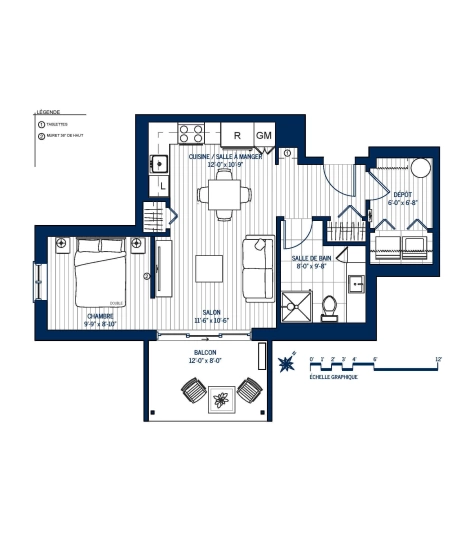 Plan Appartement 407