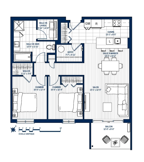 Plan Appartement 402