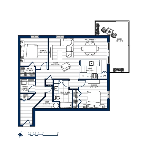 Plan Appartement 406