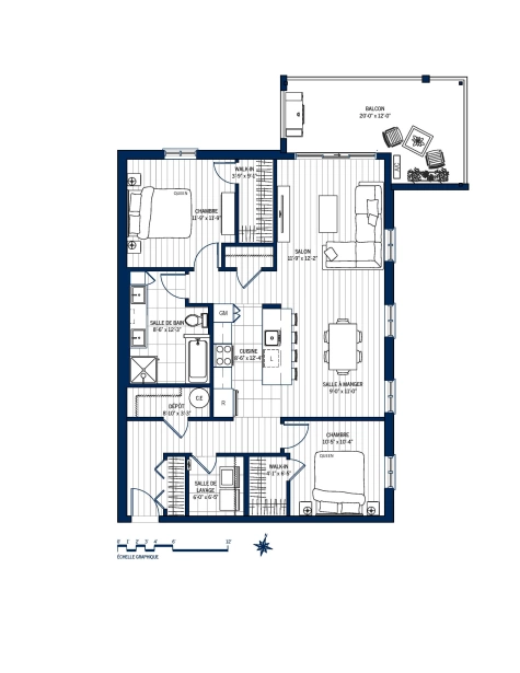 Plan Appartement 412