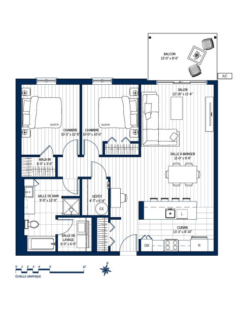 Plan Appartement 106