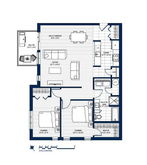 Plan Appartement 102