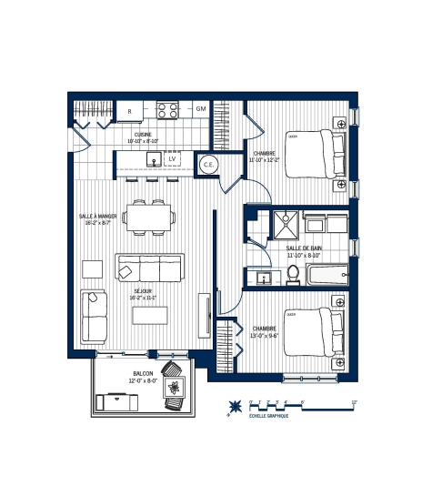 Plan Appartement 202
