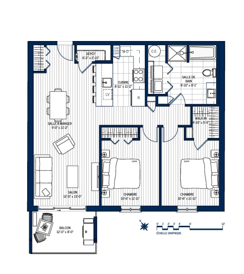 Plan Appartement 612