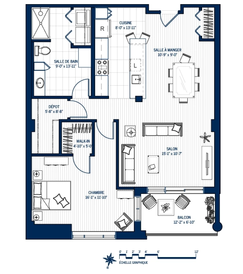 Plan Appartement haut de gamme 207