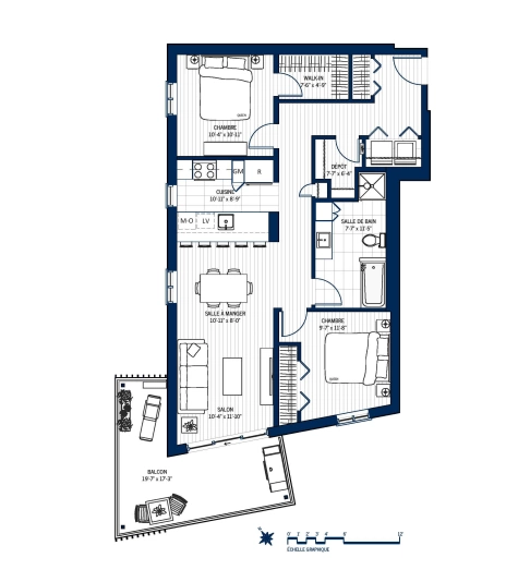Plan Appartement 411